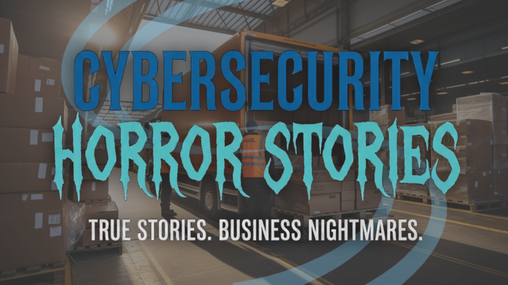 Large box truck with boxes around, representing a company that suffered a cybersecurity attack in which hackers secretly accessed company emails and redirected a $100,000 wire trasnfer.